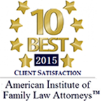 10 Best 2015 Client Satisfaction American Institute of Family Law Attorneys